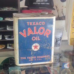 Texaco VALOR Motor Oil Can Two Gallon