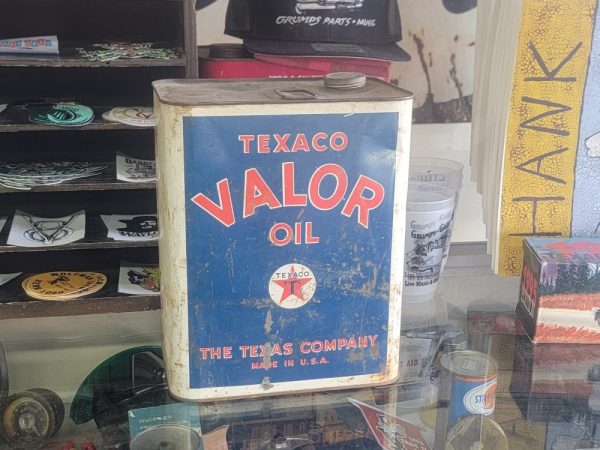 Texaco VALOR Motor Oil Can Two Gallon