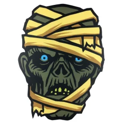 Mummy Monster Head Decal