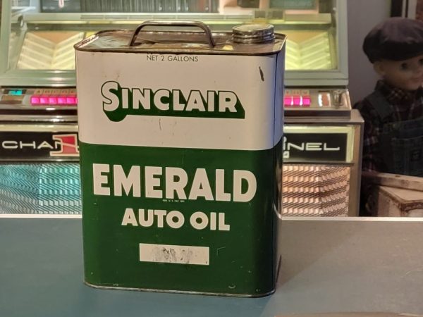 Sinclair Emerald Auto Oil Can Back