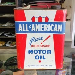 All American Motor Oil Can Two Gallon