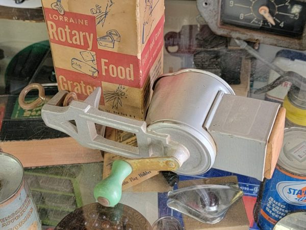 Lorraine Rotary Food Grater Green Handle