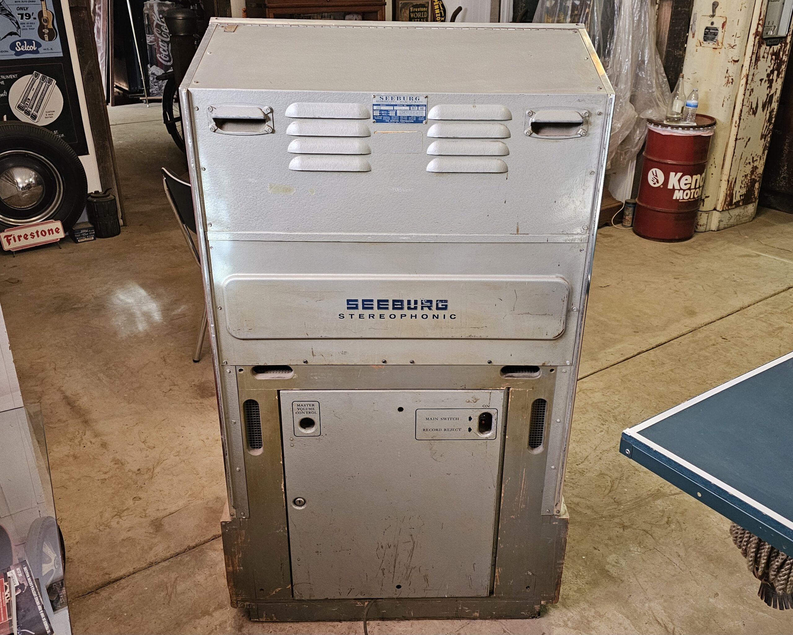 Seeburg Model 222 Jukebox Back