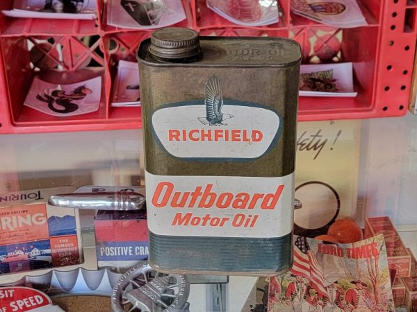 Richfield Outboard Motor Oil Can