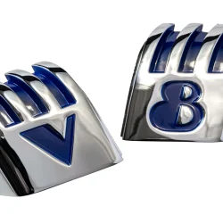 1940 V8 Hood Emblems