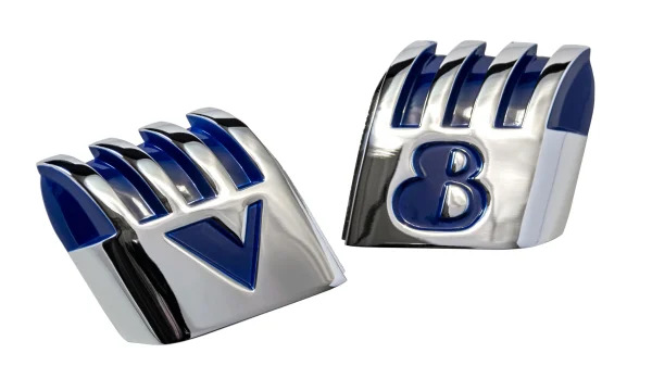 1940 V8 Hood Emblems