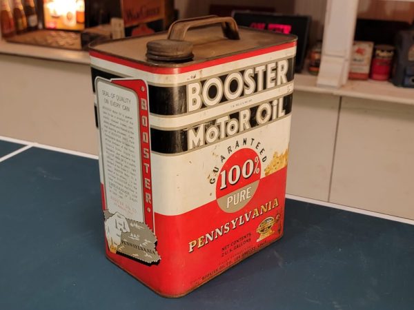 Booster Motor Oil, Two Gallon Left