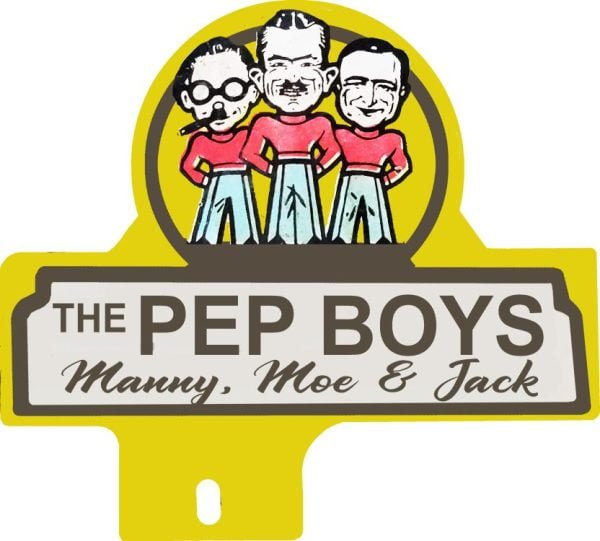 License Plate Topper Pep Boys