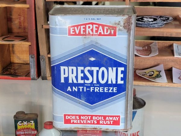 Eveready Prestone Anti-Freeze Can Back