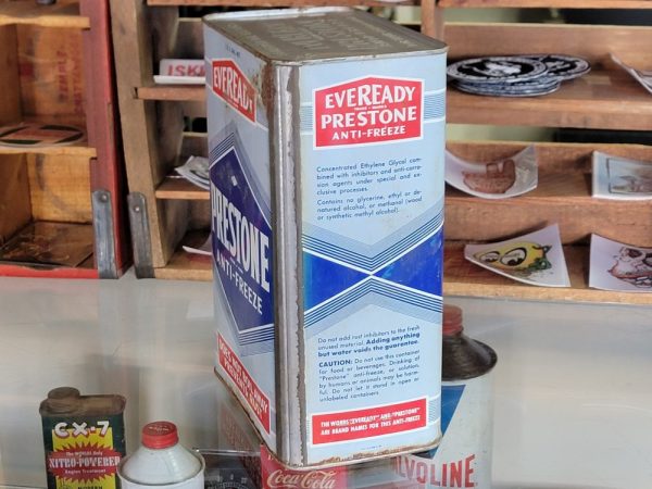 Eveready Prestone Anti-Freeze Can Left