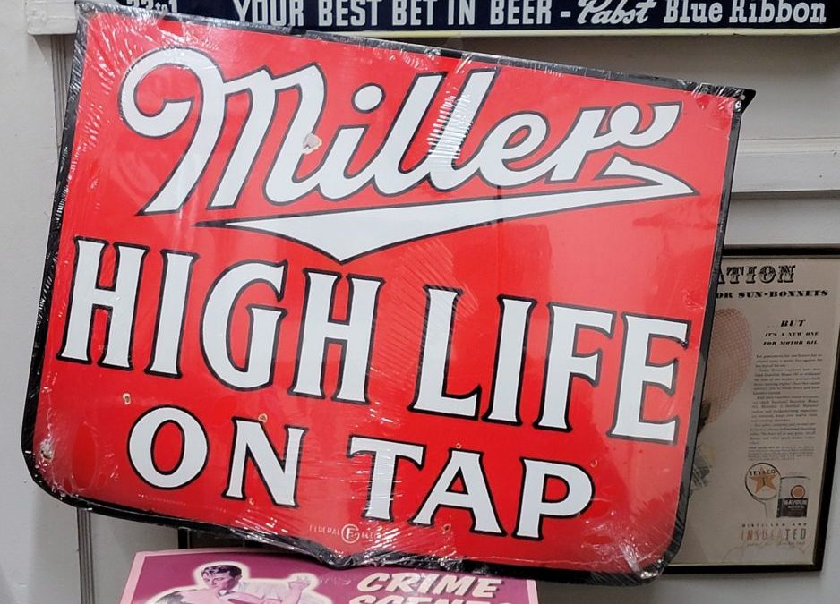 'On Tap' Miller High Life Bar Sign