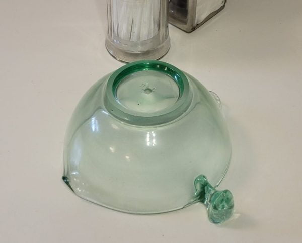 Batter Bowl, Green Glass Bottom