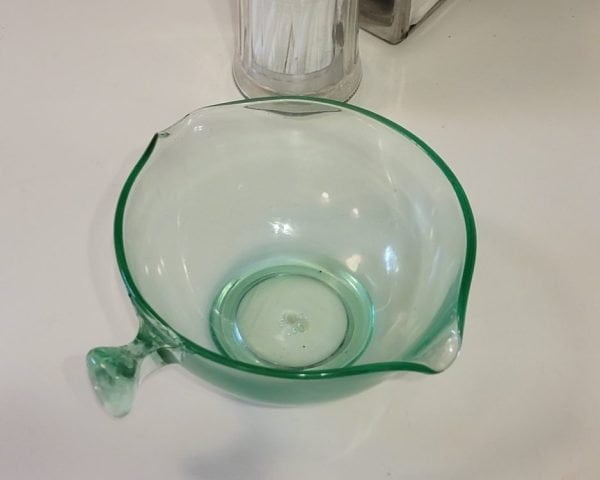 Batter Bowl, Green Glass Inside