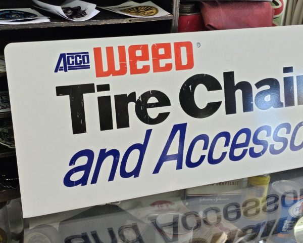Acco WEED Tire Chains And Accessories Sign Front Left