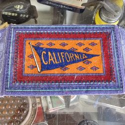 University Of California Tobacco Felt Rug