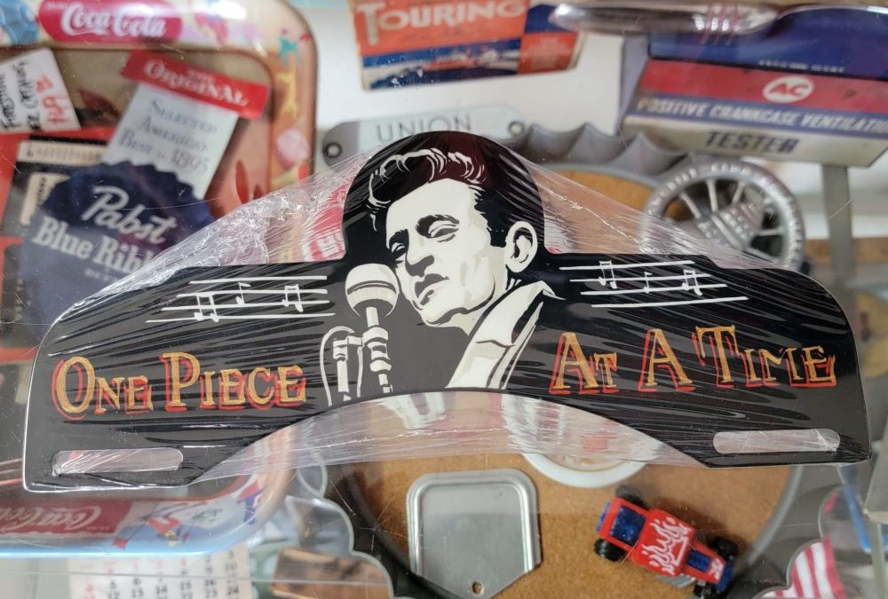 Johnny Cash License Plate Topper