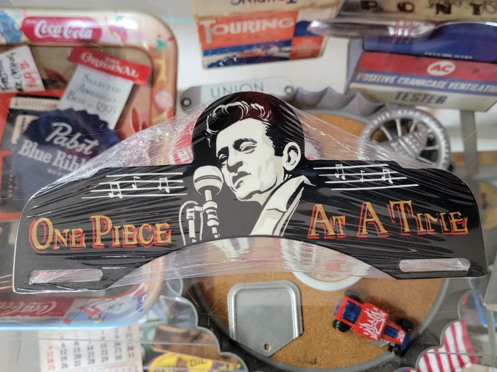 Johnny Cash License Plate Topper - Vintage Ford Parts, Music & Collectibles