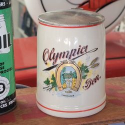 Olympia Beer Stein With Lid