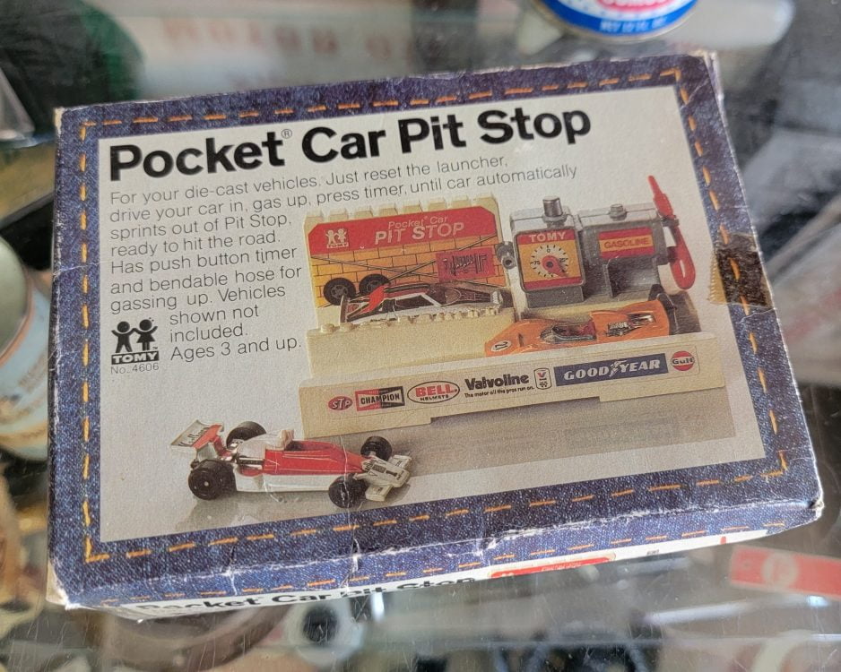 TOMY Pocket Car Pit Stop Grumps Vintage Toys So-Cal