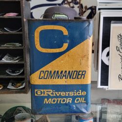 Riverside Commander Motor Oil Can