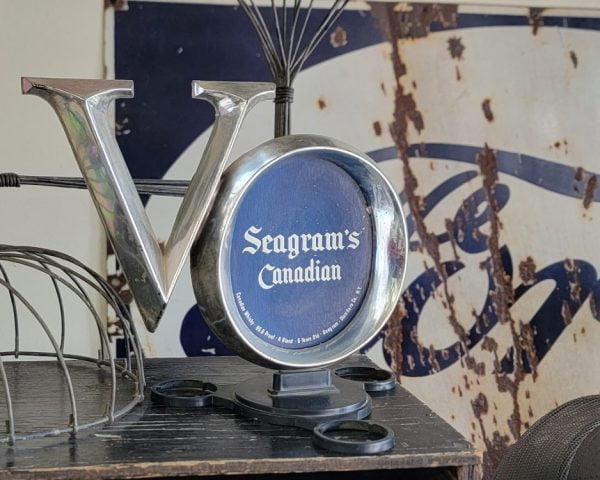 VO Seagram's Canadian Whiskey Bottle Top Display