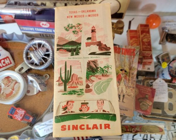 Sinclair Texas-Oklahoma-New Mexico-Mexico Map, 1950s