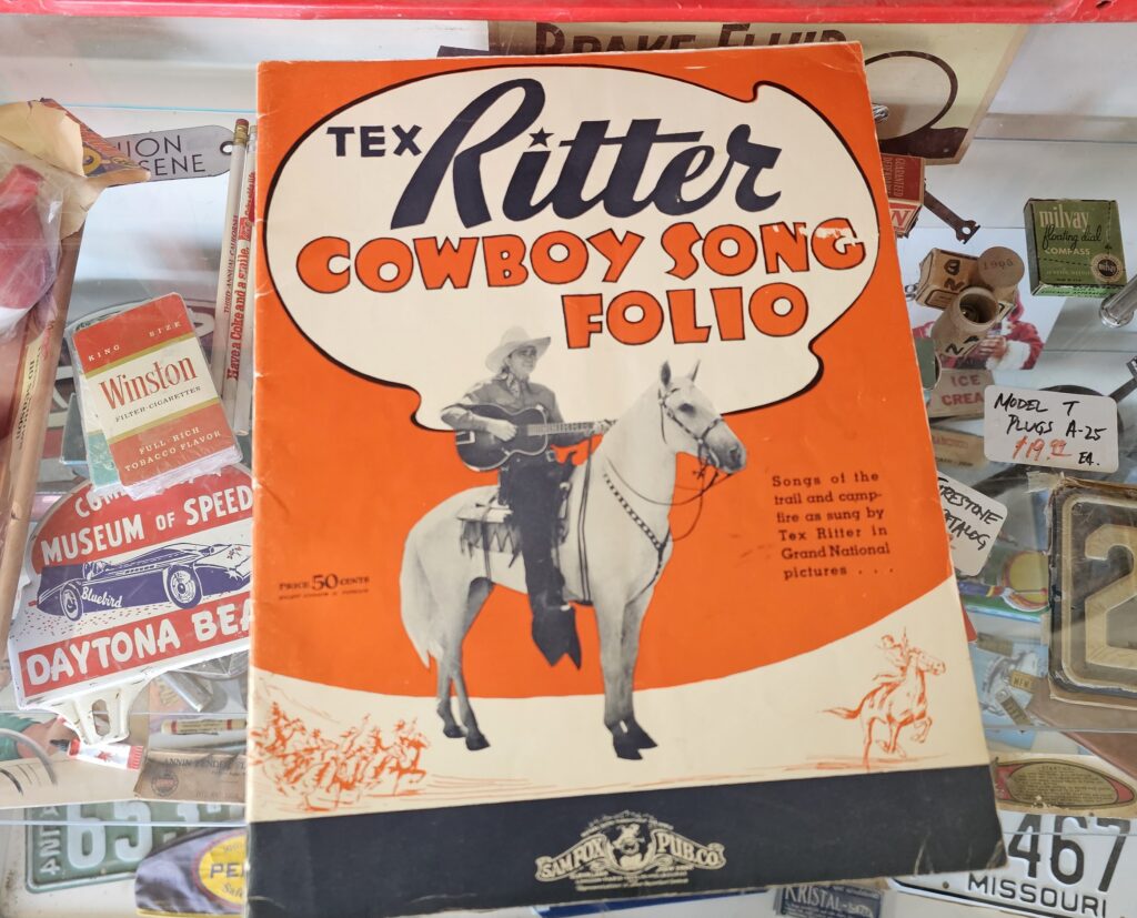 Tex Ritter Knicks Tex Ritter Cowboy Song Folio 1937 Soft Cover Book