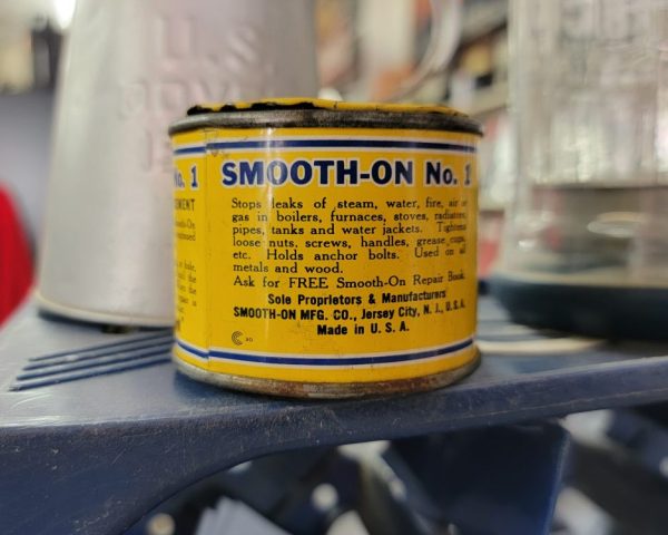 Smooth-On No. 1 Iron Cement Tin Side 1