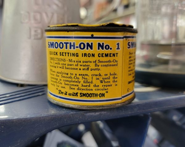 Smooth-On No. 1 Iron Cement Tin Side 2