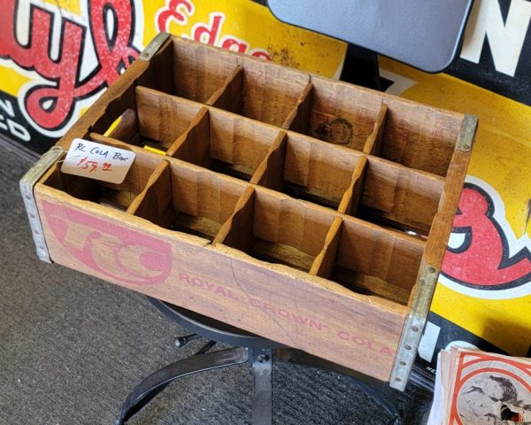 Royal Crown (RC) Cola Wooden Crate Inside