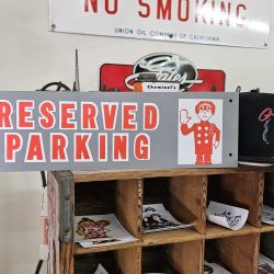 Reserved Parking Tin Sign, 1950s