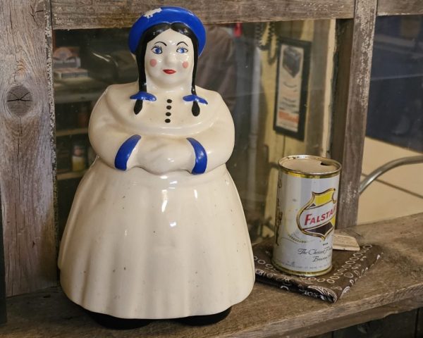 Lady With Pigtails Cookie Jar