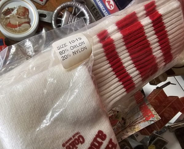 Coca-Cola Tube Socks, 1970s Size