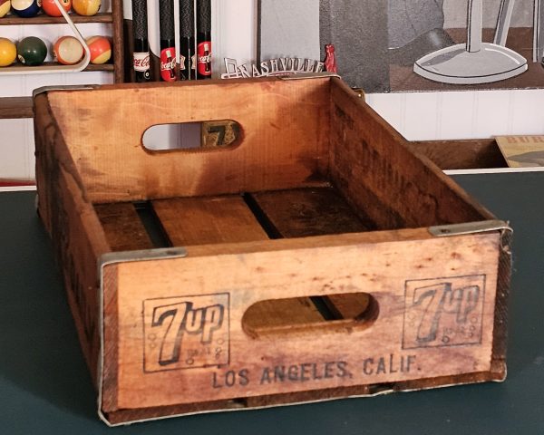 7up Drink Daily Wooden Crate Right