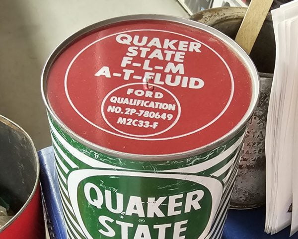 Quaker State F-L-M A-T Fluid Can, Quart Top