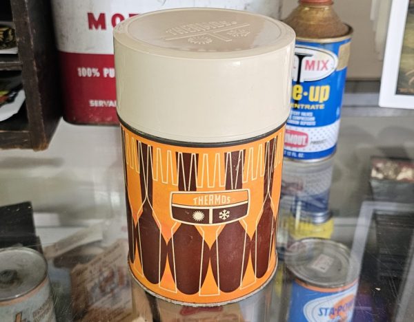 Thermos Brown, Orange & Tan