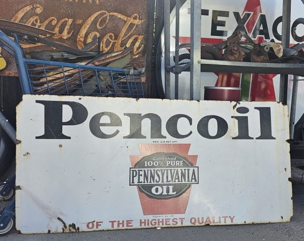 Pencoil Oil Porcelain Sign