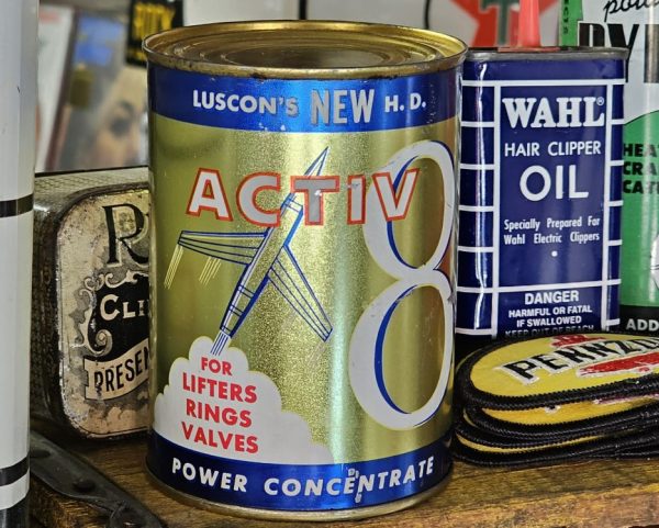 Luscons NEW H.D. Activ8 Engine Additive, 1958