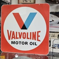 Valvoline Motor Oil Sign, Double Sided