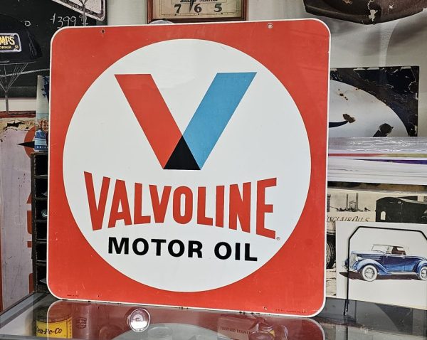 Valvoline Motor Oil Sign, Double Sided