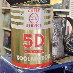 Cities Service 5D Koolmotor Oil Can, Quart