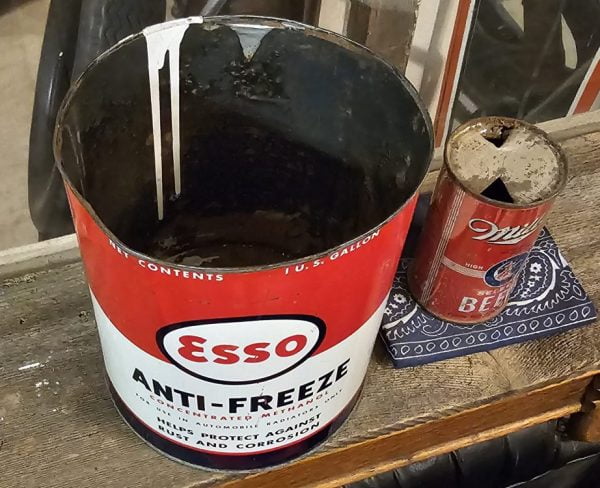 Esso Anti-Freeze Can, One Gallon Inside