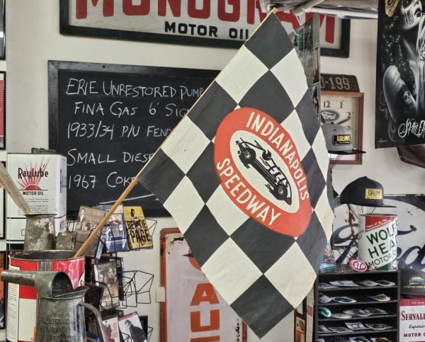 Indianapolis Speedway Souvenir Checkered Flag, 1950s