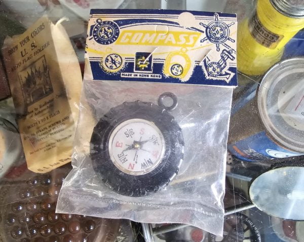 Military Tire Compass, Made In Hong Kong