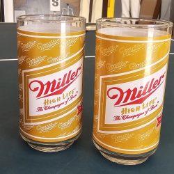 Miller High Life Beer Glass Set