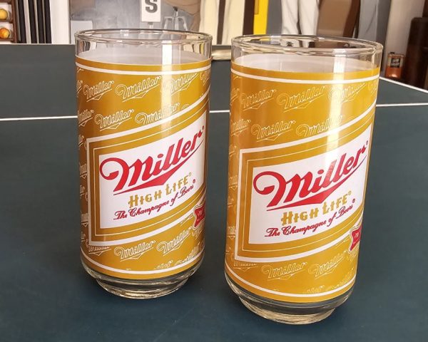 Miller High Life Beer Glass Set