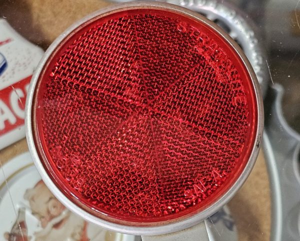 Stratolite No 38 Red Reflector Pair Pie-Cut