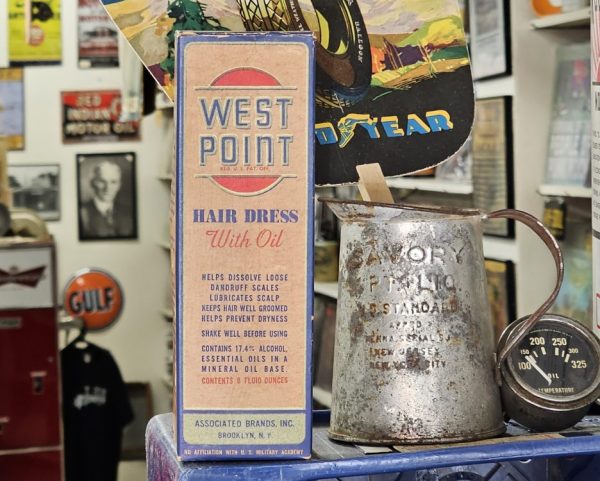 West Point Hair Dress With Oil, New Old Stock Box