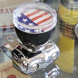 Steering Wheel Spinner Knob, 'USA Flag'