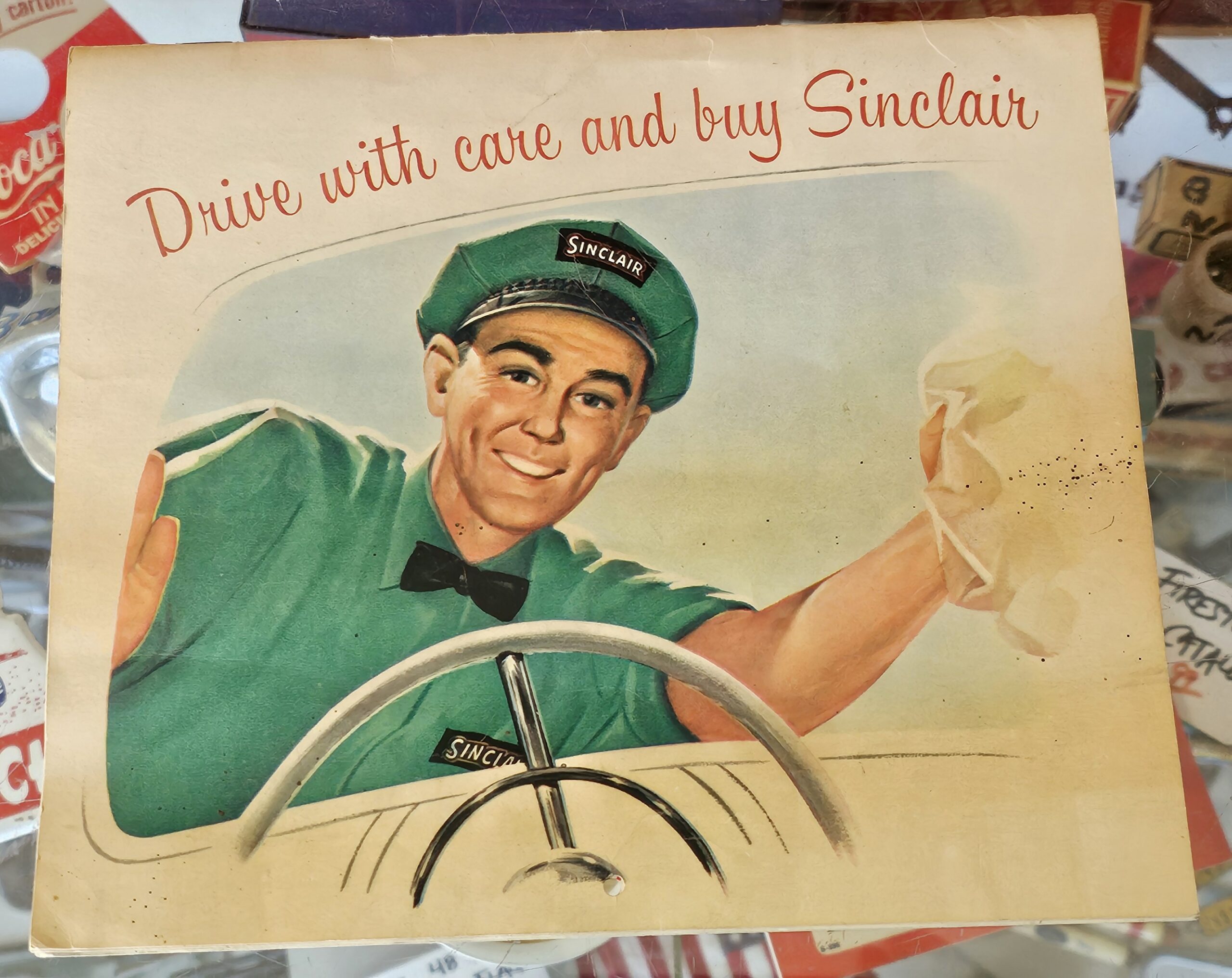 Sinclair Service Station Calendar 1959 Back